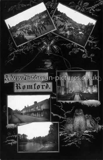 A Happy Christmas from Romford. c.1908